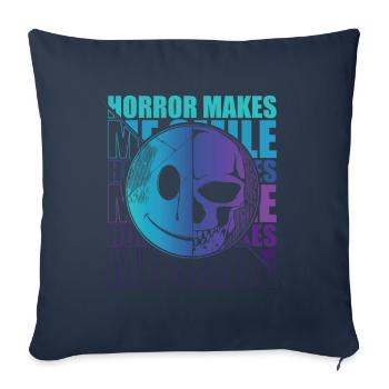 Zombie Horror Horror Film Festival + Halloween - Sofa pillowcase 17,3'' x 17,3'' (45 x 45 cm) - navy - Front