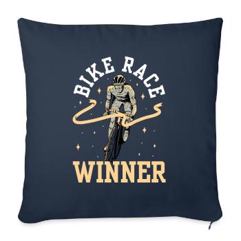 Winner of the cycling race Cycling race Cyclists - Sofa pillowcase 17,3'' x 17,3'' (45 x 45 cm) - navy - Front