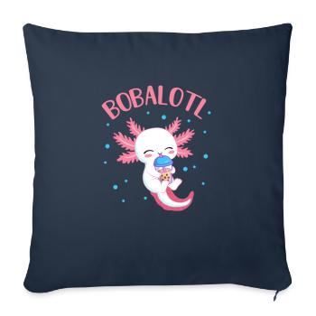 Bubble Tea - Sofa pillowcase 17,3'' x 17,3'' (45 x 45 cm) - navy - Front