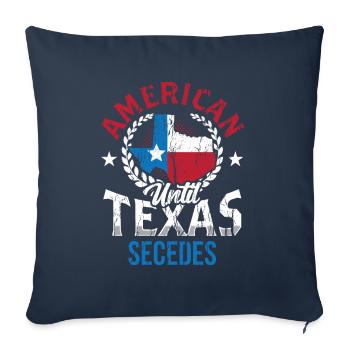 Amerikaner Bis Zur Abspaltung Von Texas Texaner - Sofakissenbezug 45 x 45 cm - Navy - Vorne