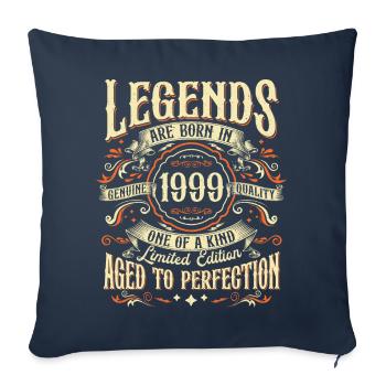 Vintage Born 1999 Legends Vintage Birthday - Sofa pillowcase 17,3'' x 17,3'' (45 x 45 cm) - navy - Front