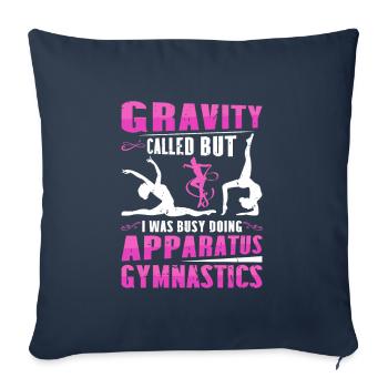Apparatus Gymnast funny Workout - Sofa pillowcase 17,3'' x 17,3'' (45 x 45 cm) - navy - Front