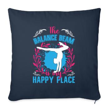 Apparatus Gymnast funny Workout - Sofa pillowcase 17,3'' x 17,3'' (45 x 45 cm) - navy - Front