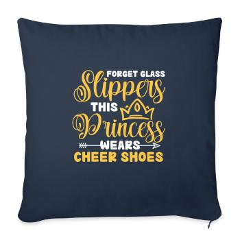 Cheerleader - Housse de coussin décorative 45 x 45 cm - bleu marine - Devant