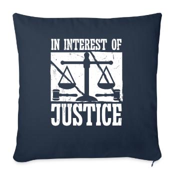Avocat dans l’intérêt de la justice Avocat Avocat - Housse de coussin décorative 45 x 45 cm - bleu marine - Devant
