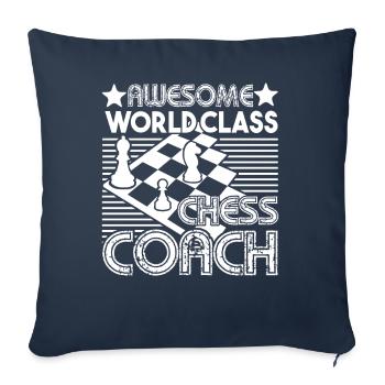 Chess Awesome World Class Chess Coach - Sofa pillowcase 17,3'' x 17,3'' (45 x 45 cm) - navy - Front