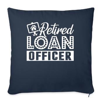 Loan Officer Retired Loan Officer - Sofa pillowcase 17,3'' x 17,3'' (45 x 45 cm) - navy - Front