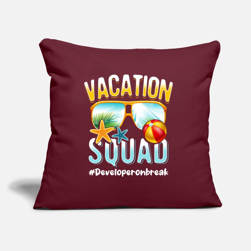Developer Vacation Squad #Developeronbreak Sofa pillowcase 17,3'' x 17,3'' (45 x 45 cm)
