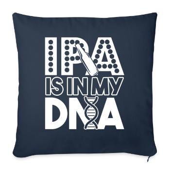 Beer Brewing Beer Brewing IPA Is In My DNA - Sofa pillowcase 17,3'' x 17,3'' (45 x 45 cm) - navy - Front
