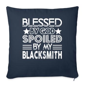 Blacksmith Spoiled By My Blacksmith - Sofa pillowcase 17,3'' x 17,3'' (45 x 45 cm) - navy - Front