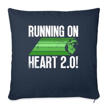 Heart Transplant Organ Donation Transplant - Sofa pillowcase 17,3'' x 17,3'' (45 x 45 cm) - navy - Front