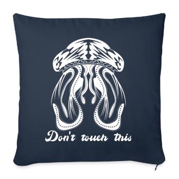 Sea Jellies Joke Jellyfish - Sofa pillowcase 17,3'' x 17,3'' (45 x 45 cm) - navy - Front