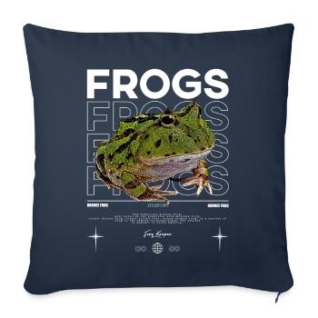 Horned Frog Streetwear Frog Keeper - Sofa pillowcase 17,3'' x 17,3'' (45 x 45 cm) - navy - Front