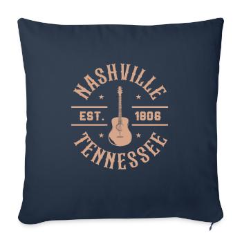 Country Music Country Music Gift - Sierkussenhoes, 45 x 45 cm - navy - Voor