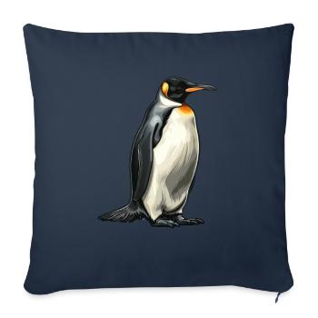 Penguin Kawaii Penguin Cute - Sofa pillowcase 17,3'' x 17,3'' (45 x 45 cm) - navy - Front