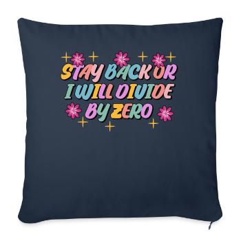 Professeur de mathématiques Mathématiques Mathématiques - Housse de coussin décorative 45 x 45 cm - bleu marine - Devant