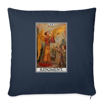 Tarot Cards Tarot Card 20 Judgment Court - Sofa pillowcase 17,3'' x 17,3'' (45 x 45 cm) - navy - Front