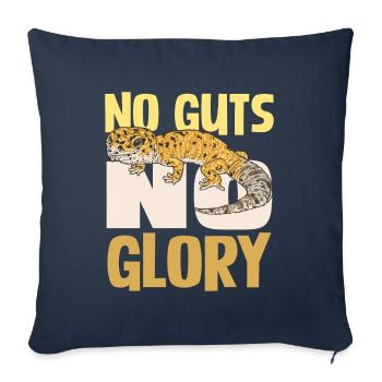 No Guts No Glory Gecko Adventure - Sofa pillowcase 17,3'' x 17,3'' (45 x 45 cm) - navy - Front