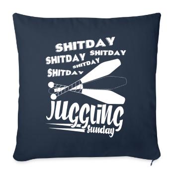 Juggling Love Juggling - Sofa pillowcase 17,3'' x 17,3'' (45 x 45 cm) - navy - Front