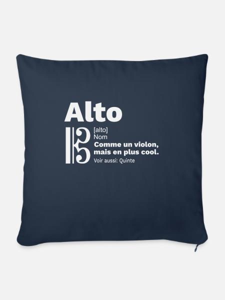 Alto Lexique Altiste Définition Bratsche - Sofakissenbezug 45 x 45 cm - Navy