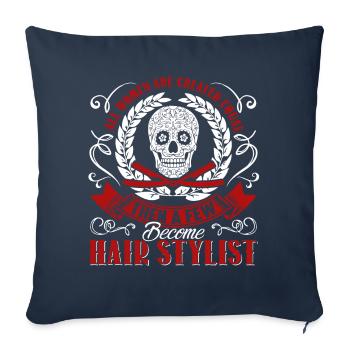 Hair Stylist Proud Hair Stylist - Sofa pillowcase 17,3'' x 17,3'' (45 x 45 cm) - navy - Front