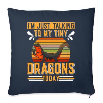Triton - Housse de coussin décorative 45 x 45 cm - bleu marine - Devant