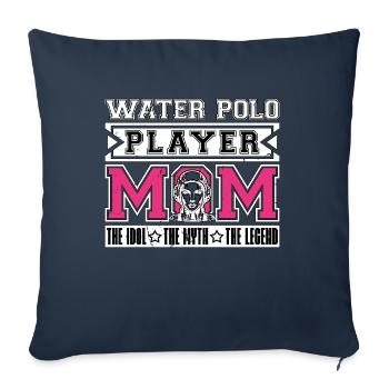 Water Polo Player Mom The Idol Loves Swimming - Sofa pillowcase 17,3'' x 17,3'' (45 x 45 cm) - navy - Front