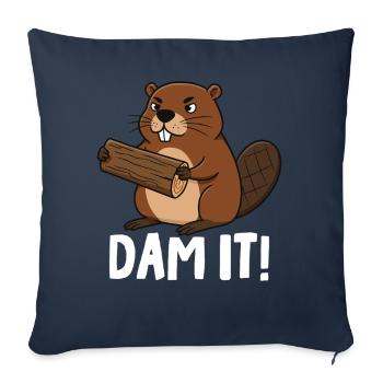 Dam It - Sofakissenbezug 45 x 45 cm - Navy - Vorne