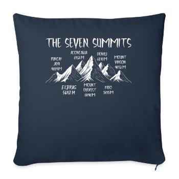 Seven Summits Puncak Jaya - Sofakissenbezug 45 x 45 cm - Navy - Vorne