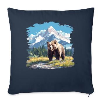 Kodiak Bear Kodiak Bear - Sofa pillowcase 17,3'' x 17,3'' (45 x 45 cm) - navy - Front