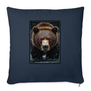 Kodiak Bear Kodiak Bear - Sofa pillowcase 17,3'' x 17,3'' (45 x 45 cm) - navy - Front