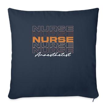 Black Anaesthetist Nurse Melanin African Medical - Sofa pillowcase 17,3'' x 17,3'' (45 x 45 cm) - navy - Front