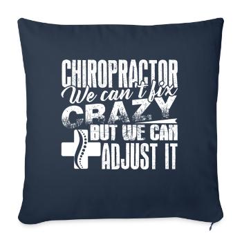 Chiropractor Chiropractor Can Adjust - Sofa pillowcase 17,3'' x 17,3'' (45 x 45 cm) - navy - Front