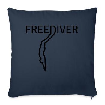 Freediver - Sofakissenbezug 45 x 45 cm - Navy - Vorne