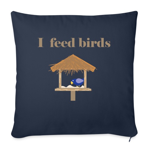 I feed birds - Sohvatyynyn päällinen 45 x 45 cm