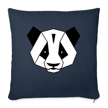 Panda - Housse de coussin décorative 45 x 45 cm - bleu marine - Devant
