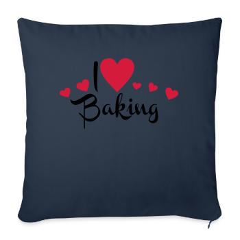 bake - Sofa pillowcase 17,3'' x 17,3'' (45 x 45 cm) - navy - Front