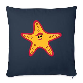 Starfish - Sofa pillowcase 17,3'' x 17,3'' (45 x 45 cm) - navy - Front