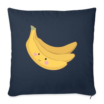 Banane - Sofakissenbezug 45 x 45 cm - Navy - Vorne