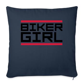 Balken Logo Biker - Sofakissenbezug 45 x 45 cm - Navy - Vorne