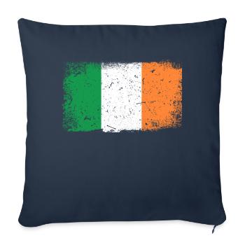 Irlande Pavillon - Housse de coussin décorative 45 x 45 cm - bleu marine - Devant