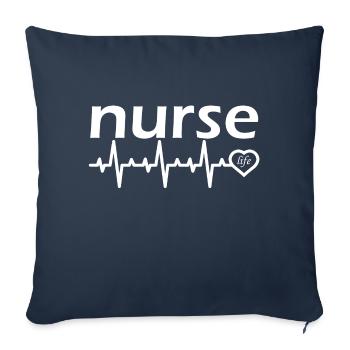 Nurse Nurse Doctor - Sofa pillowcase 17,3'' x 17,3'' (45 x 45 cm) - navy - Front