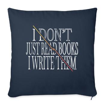 bday cycling coffeecups reading statement cool - Sofa pillowcase 17,3'' x 17,3'' (45 x 45 cm) - navy - Front