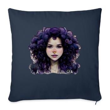 Violet - Sofa pillowcase 17,3'' x 17,3'' (45 x 45 cm) - navy - Front