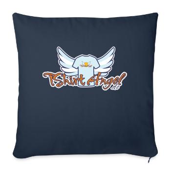 TShirtAngel.de Logo - Sofa pillowcase 17,3'' x 17,3'' (45 x 45 cm) - navy - Front