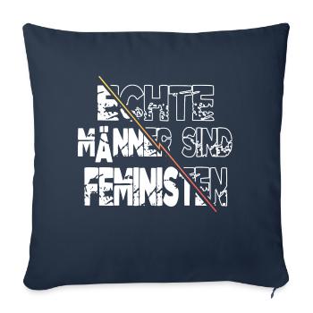 bodypositivity geburtstag girl women spruch - Sofakissenbezug 45 x 45 cm - Navy - Vorne