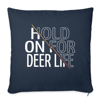 cadeau chambre cadeau idée cadeau bubaprints plaisir maladroit - Housse de coussin décorative 45 x 45 cm - bleu marine - Devant