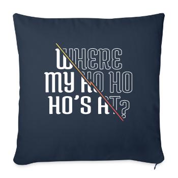 Bubaprints Santa Sayings awkward quote bodybuilder - Sofa pillowcase 17,3'' x 17,3'' (45 x 45 cm) - navy - Front