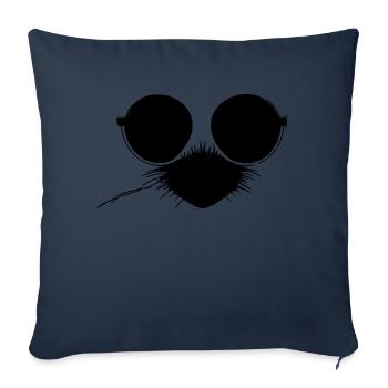 Porcupine Sunglasses Cute Animals Vector 24 - Sofa pillowcase 17,3'' x 17,3'' (45 x 45 cm) - navy - Front