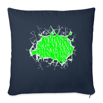 Geek Citation Drôle Végétarien Blagues géniales Bday - Housse de coussin décorative 45 x 45 cm - bleu marine - Devant
